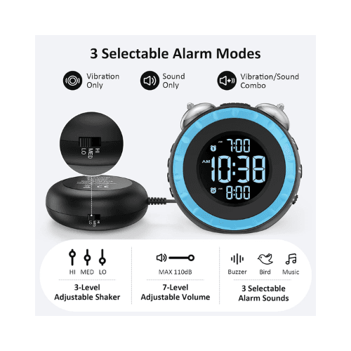 Bed Shaker Alarm Clock