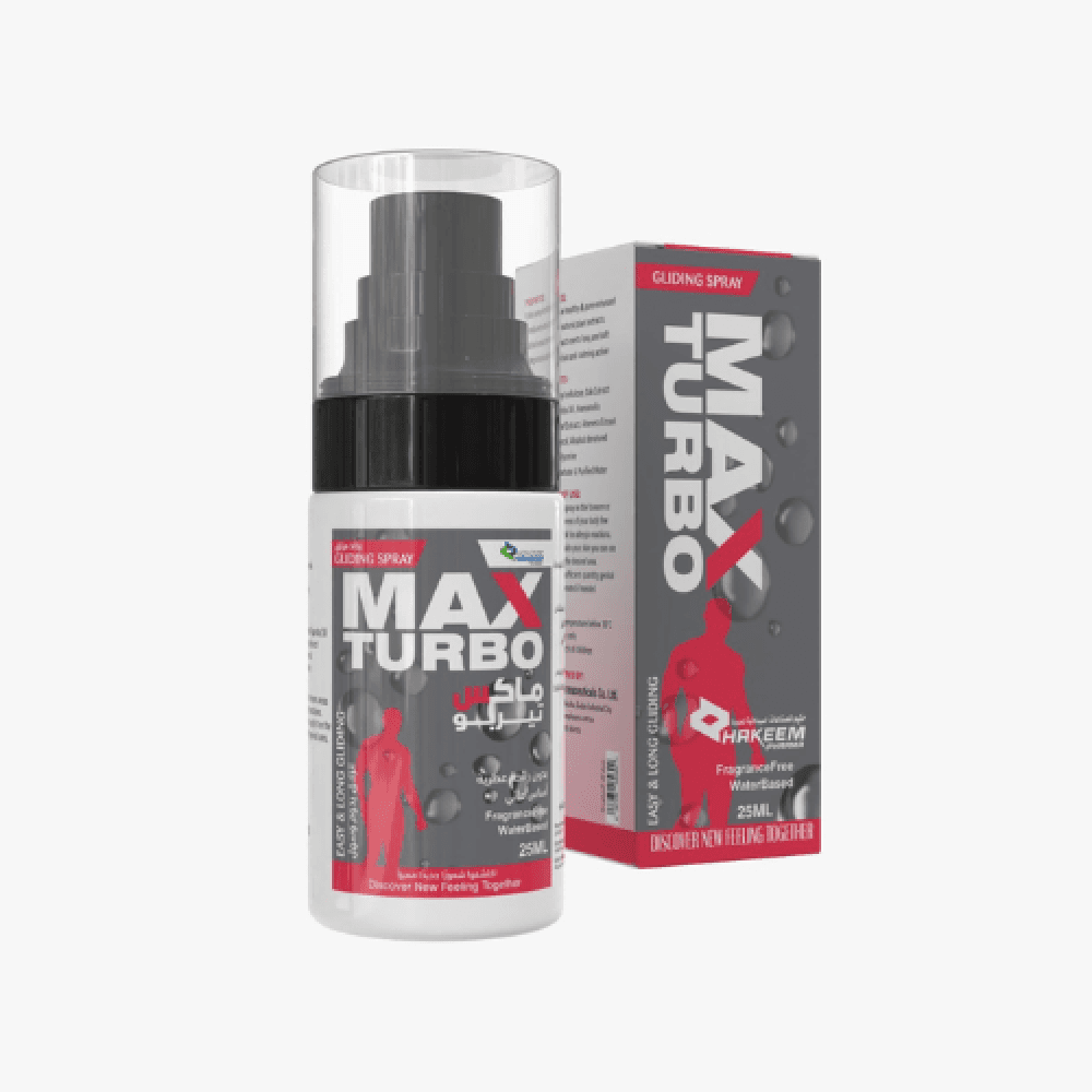 Men's Delay and Lubricant Spray, Max Turbo