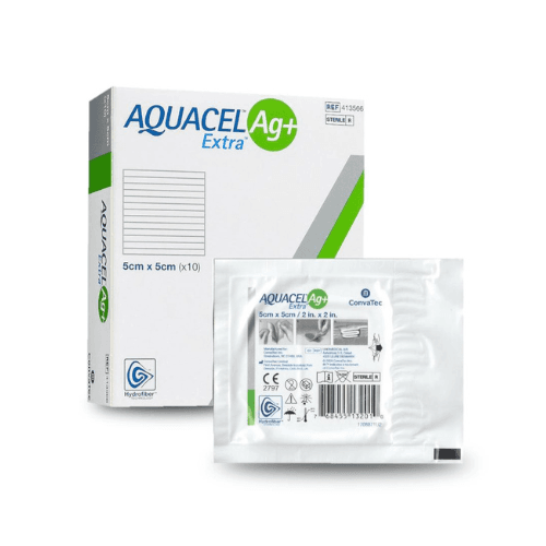 AQUACEL Ag Dressing, 5 × 5 cm