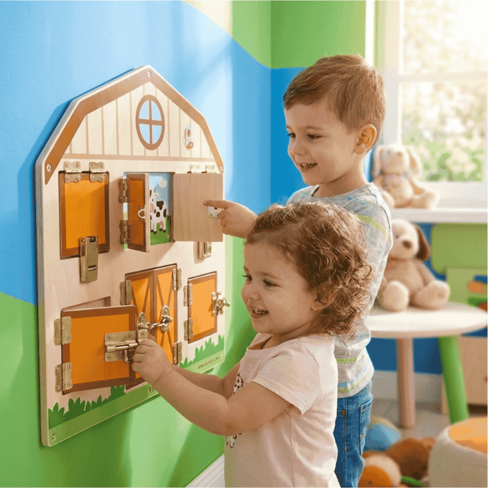 Lock Activity Board, Wall-Mounted