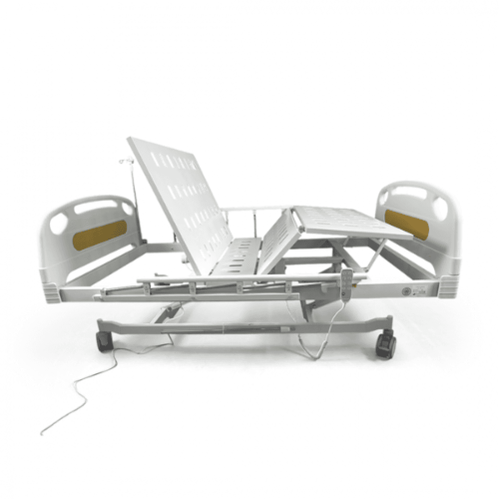 Electric Hospital Bed, 4 Functions, With Mattress, 120cm Wide