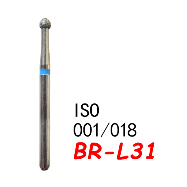 Ball Round End Long Shank BR-L31, Standard Grit, 001/016