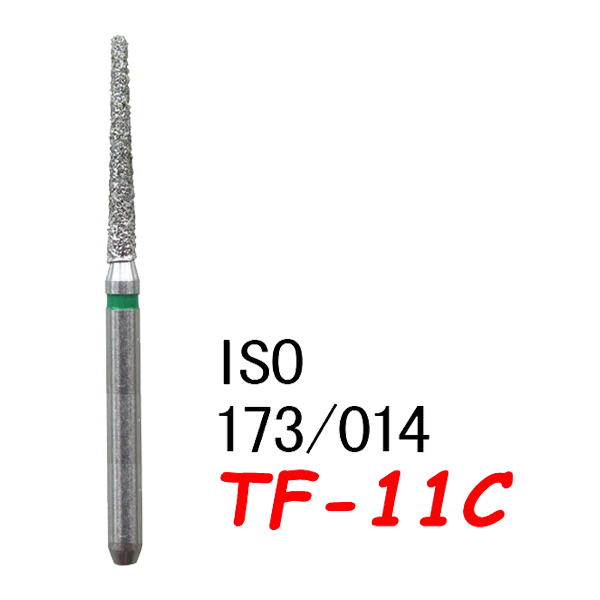 تناقص مستقيم نهاية مسطحة TF-11C، حبيبات خشنة، 173/015