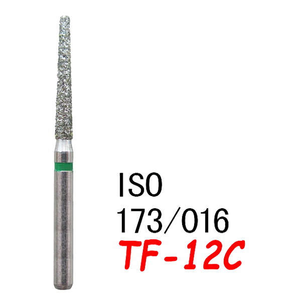 تناقص مستقيم نهاية مسطحة TF-12C، حبيبات خشنة، 173/017