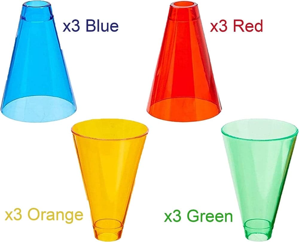 المخاريط الملونة مع القاعدة stacking cones