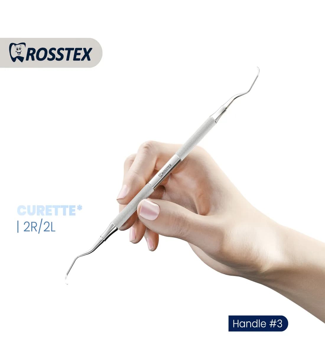 Dental Curette Columbia 2R/2L, Handle No. 3