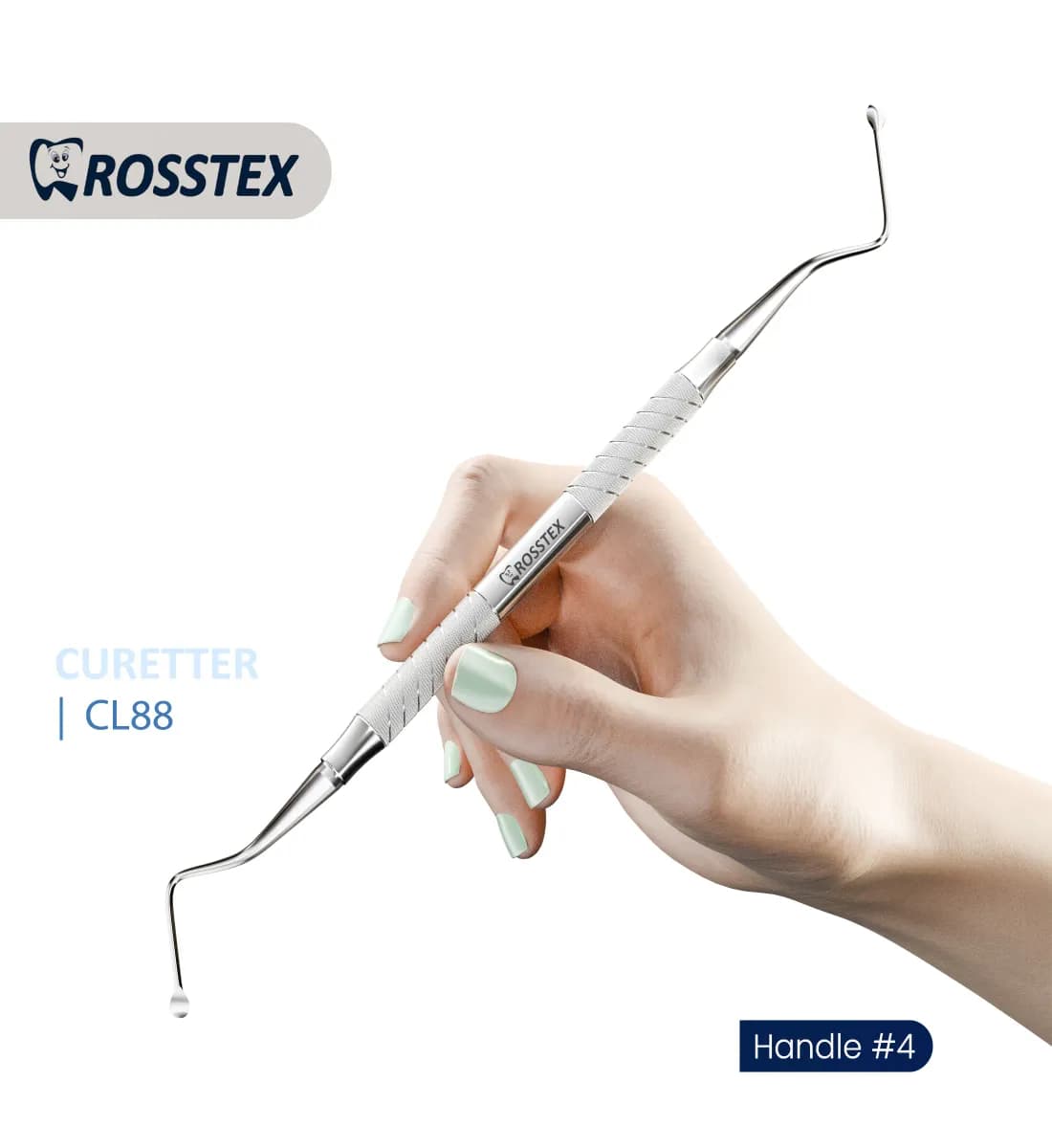 Dental Surgical Curette Lucas 88, Handle No. 4