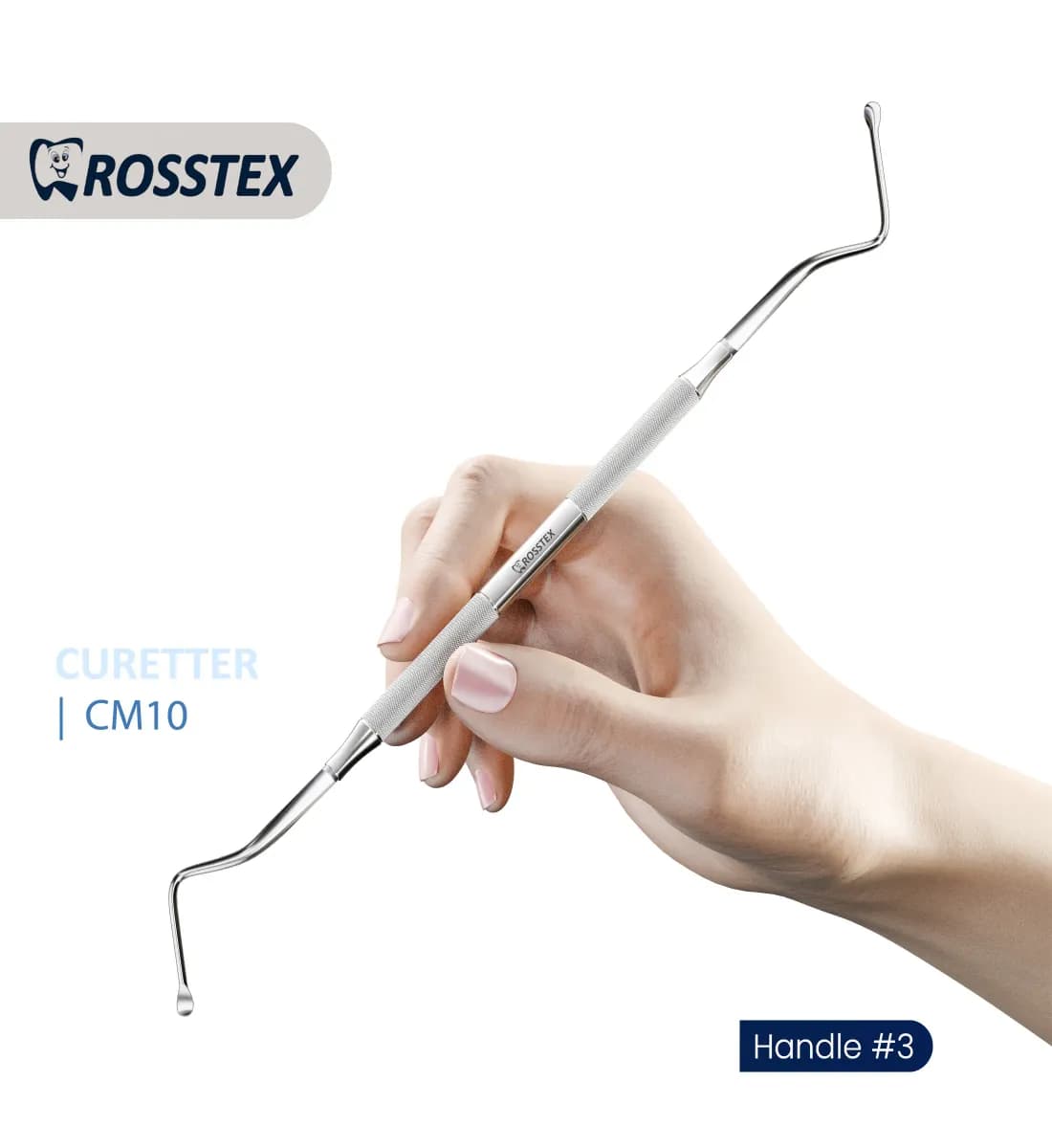 Dental Surgical Curette Miller 10, Handle No. 3