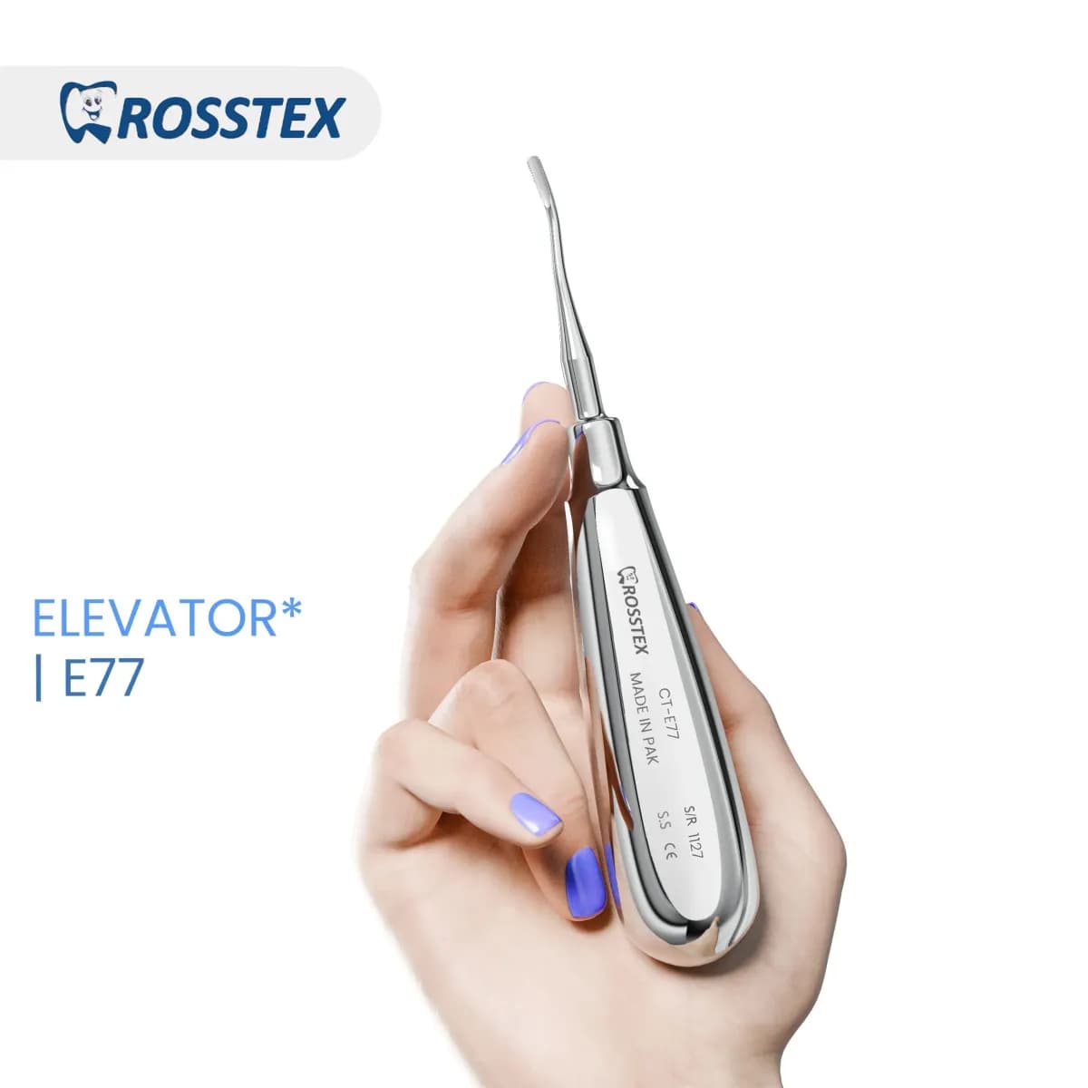 Dental Elevator Serrated 77