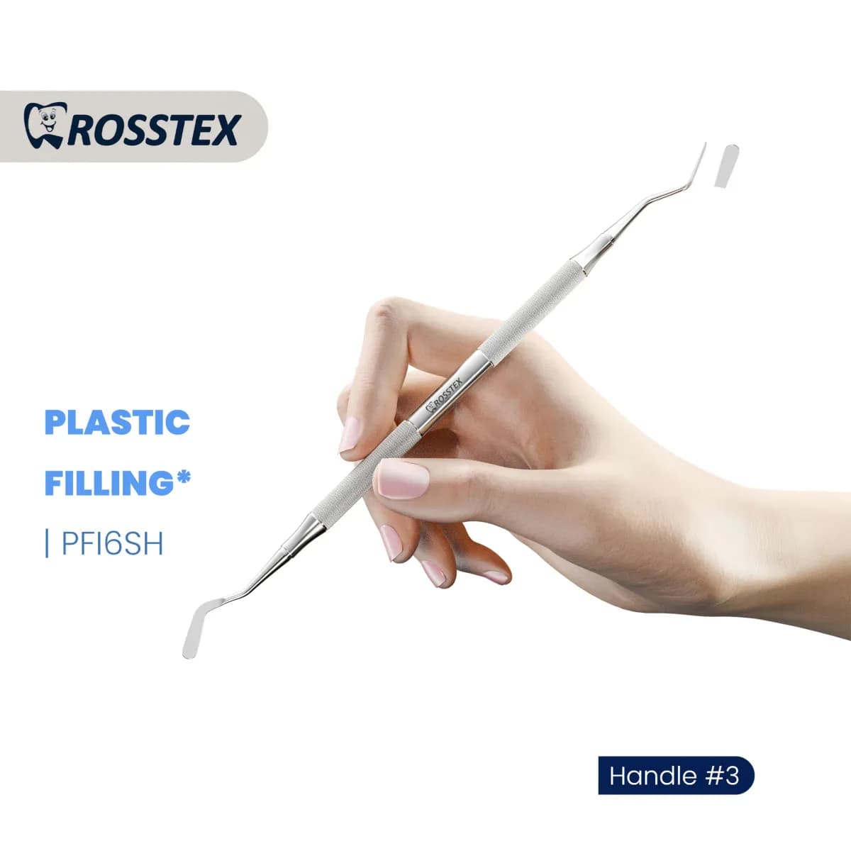 Plastic Filling Instrument 6SH, 2.5mm, Handle No. 3