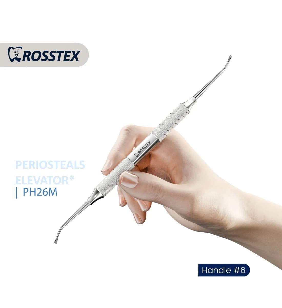 Periosteal Elevator Papilla 26M, Handle No. 6