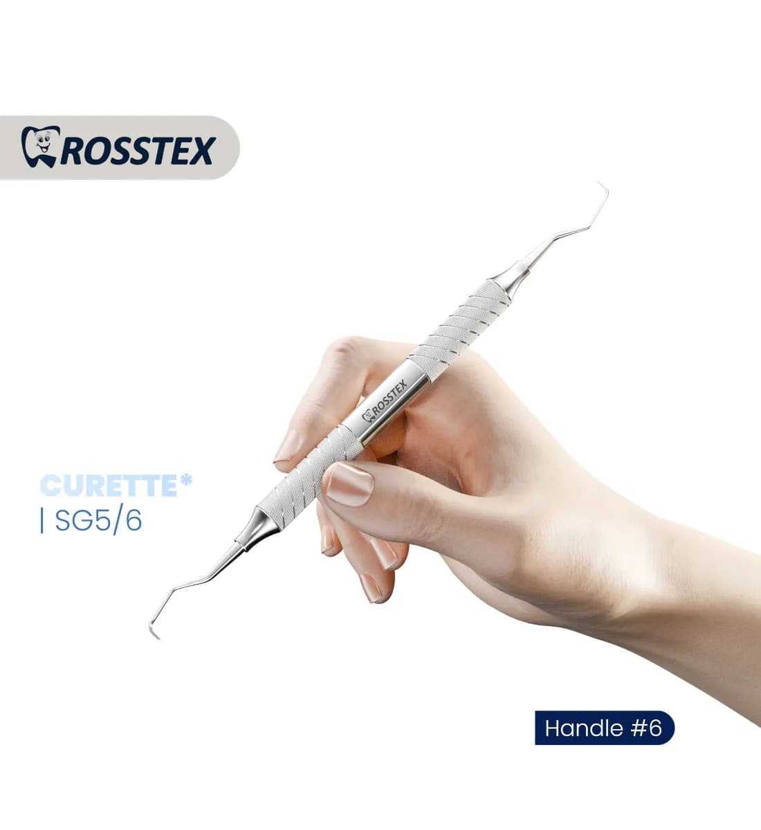 Dental Curette Gracey Standard 5/6, Handle No. 6