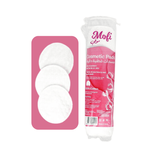 Cotton Makeup Remover Pads, Round, 80 Pieces