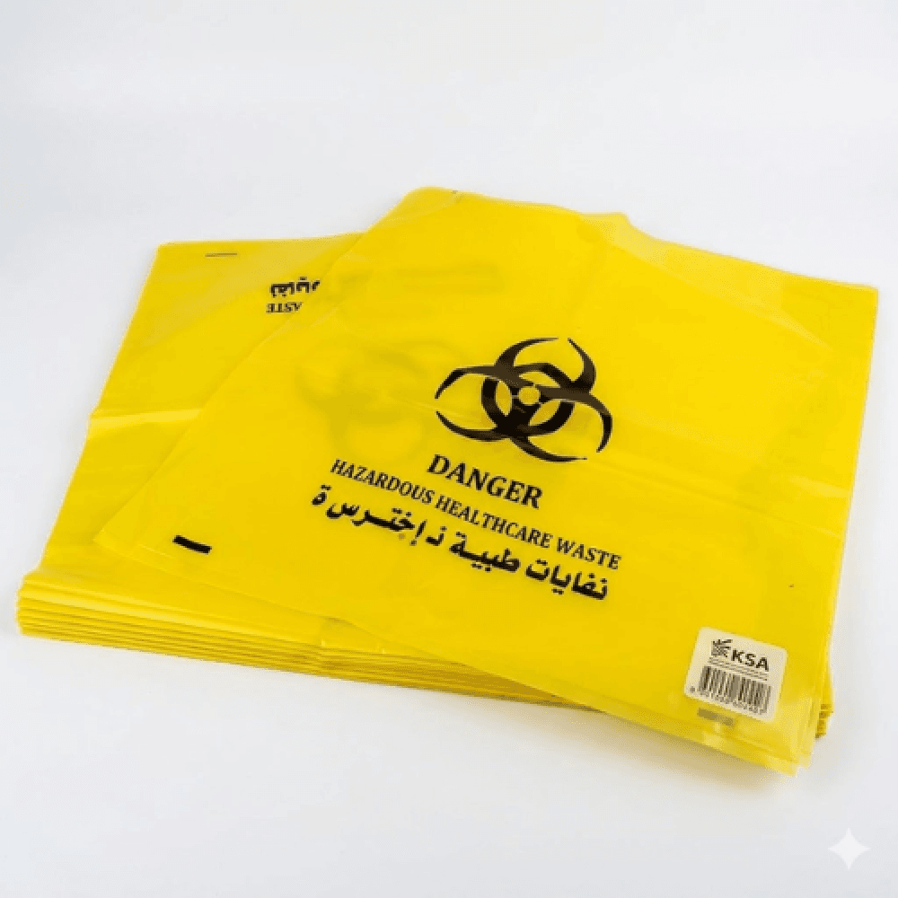 كيس نفايات طبية 30 جالون - 10 كيس