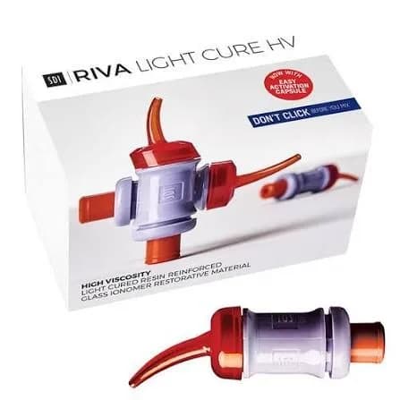 Riva Light Cure HV, Resin-Reinforced Glass Ionomer Restorative, A2, Capsules