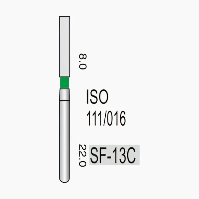 شق مستقيم (نهاية مسطحة) SF-13C، حبيبات خشنة، 111/017