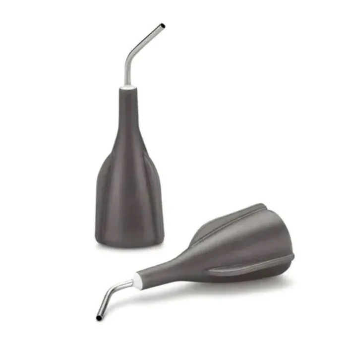 Dispensing Tips with Pre-Bent Metal Cannula, Gray, PK/100