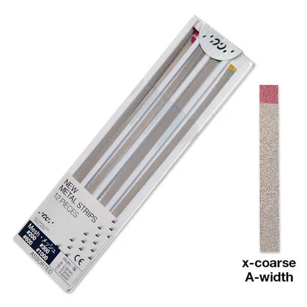 GC METAL STRIPS، حمراء (تحضير خشن)، #200، PK/12