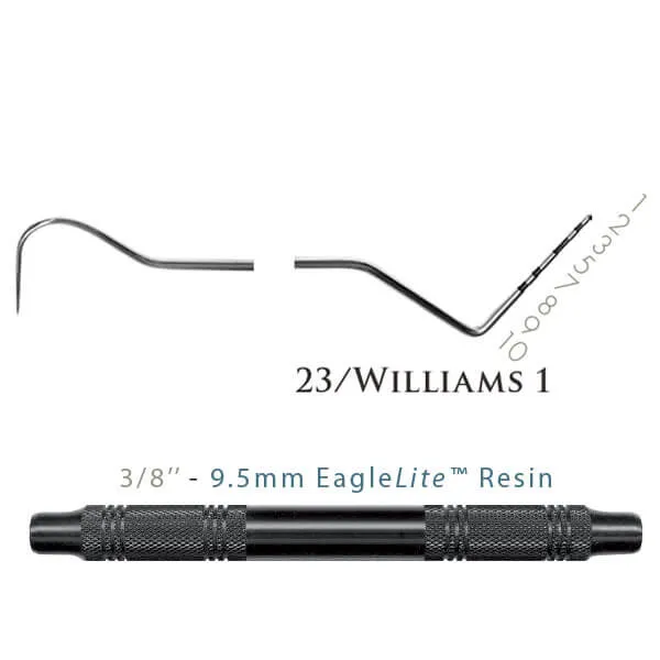مسبارات/مجسات 23/Williams 1، أسود، EagleLite راتنج