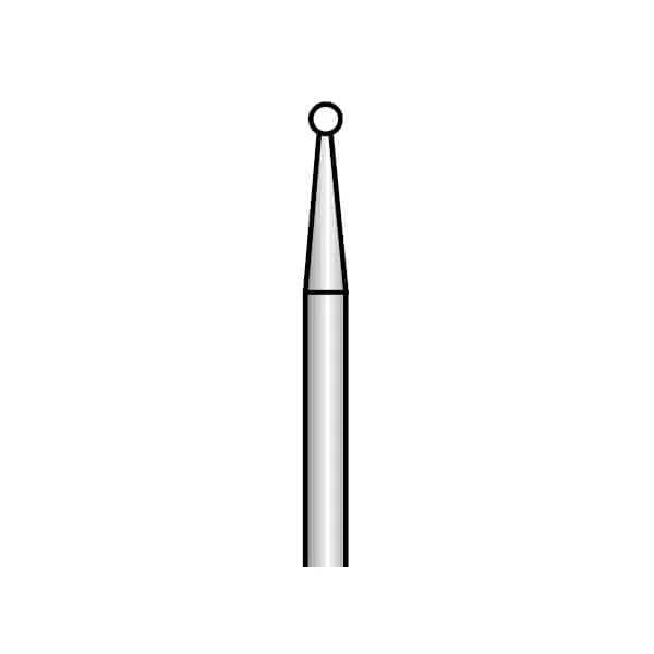 Ash Hi-Di Diamond Burs, Round (001), Medium, FG 012