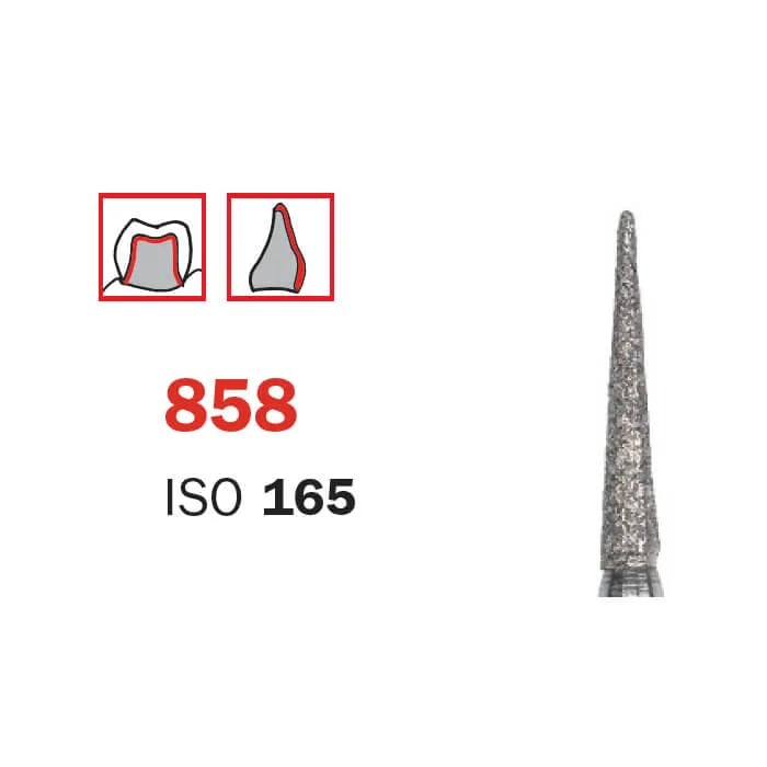 Diamond Bur, FG 014 Short, Medium, Cone ISO #165