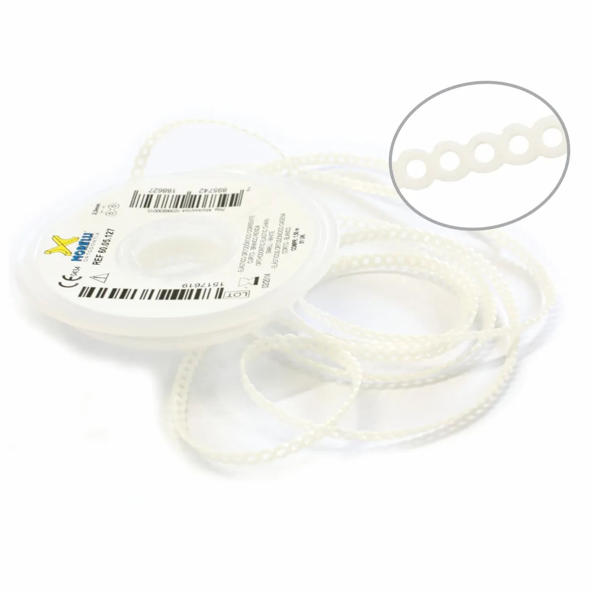 Elastic Chain Close, White