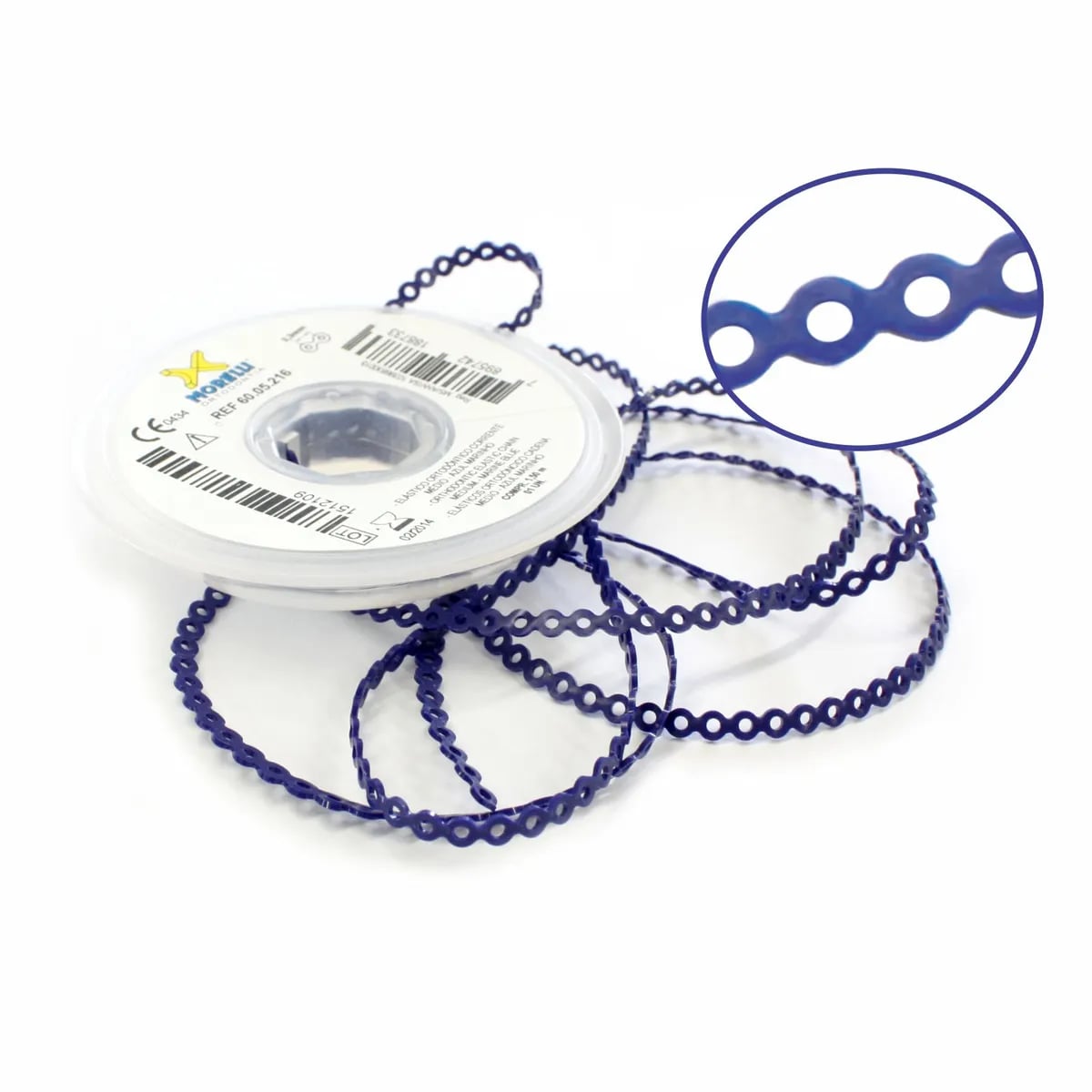 Elastic Chain Medium (Short), Marine Blue