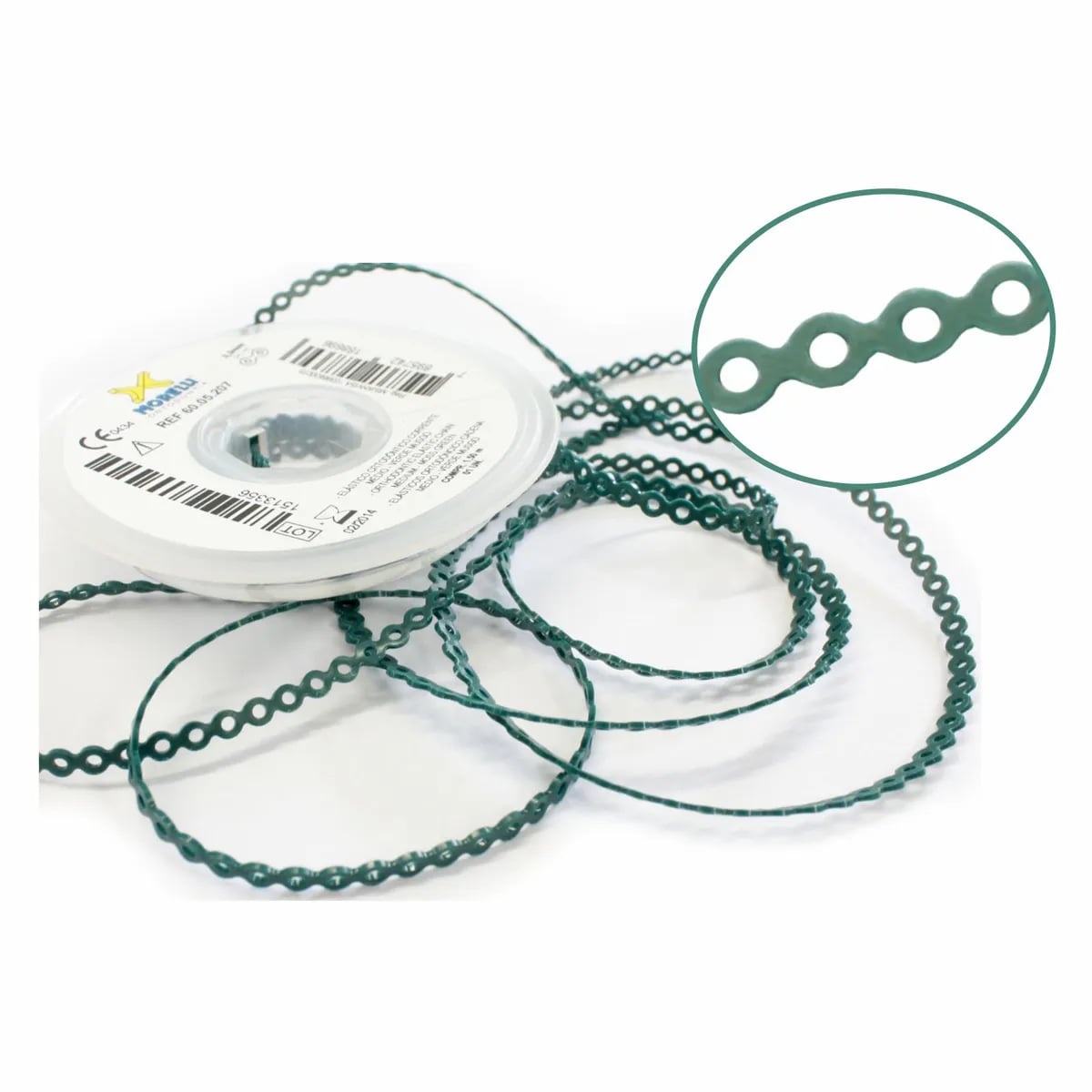 Elastic Chain Medium (Short), Moss Green