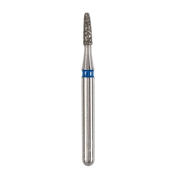 Diamond Bur, FG 009, Medium, Cone Round End ISO #196