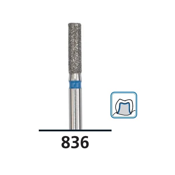 سنابل ألماسية أسطوانية بنهاية مسطحة C836 فائقة النعومة FG-010