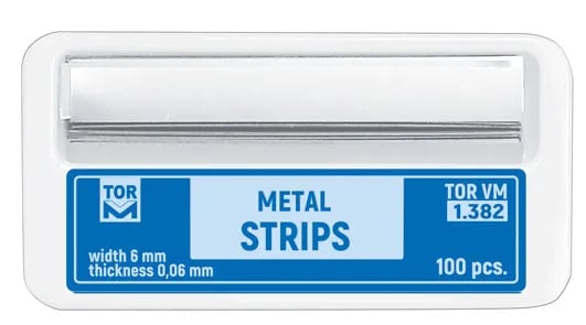 TOR VM Metal Strips, 6 mm Width, 50 mm Length, 0.60 mm Thickness