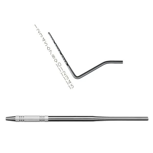 Probes, # 15 UNC Rung, Single End, Black, Standard Handle