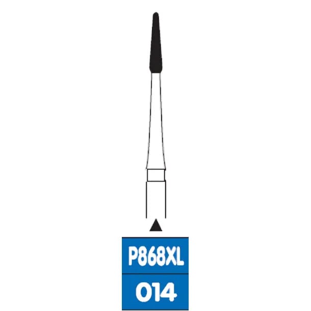 سنابل ألماسية لثوية RA، علامة عمق 868XL، خشونة ناعمة، FG-014