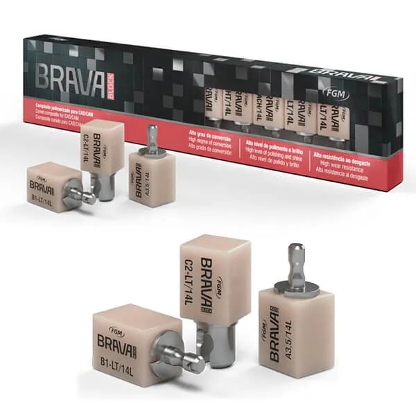 Brava Block A3-LT, Glass-Ceramic Composite CAD/CAM Blocks