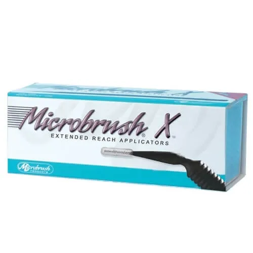 Microbrush X Applicator، امتداد طويل X-thin، أسود
