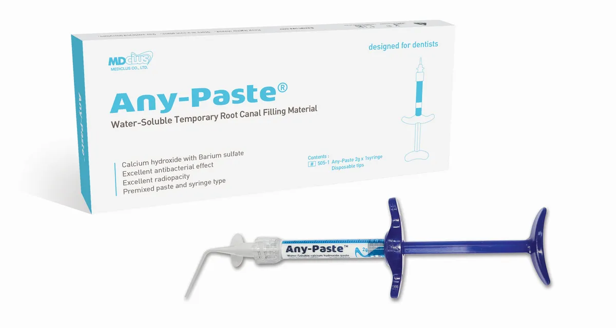Any-Paste، معجون حشو مؤقت لقنوات الجذور، 2g محقن
