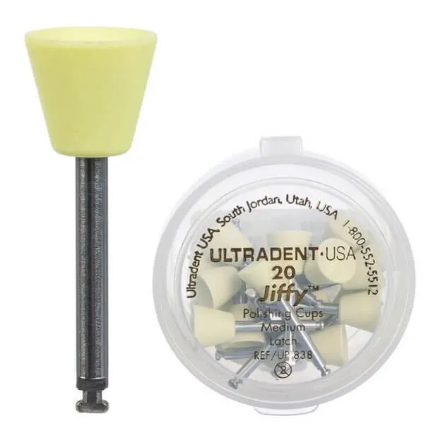 Jiffy Polisher Cups for Composite, Medium, PK/20