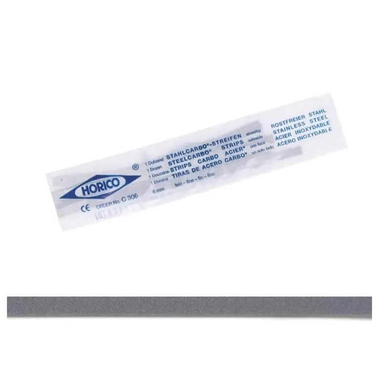 شرائط فصل فولاذية Carbo 316L، خشونة متوسطة، جانب مزدوج، 6mm