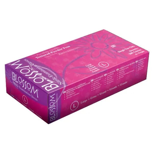 Powder Free Nitrile Exam Gloves, Large (Lilac)