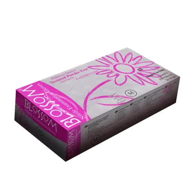 Powder Free Nitrile Exam Gloves, Small (Pink)
