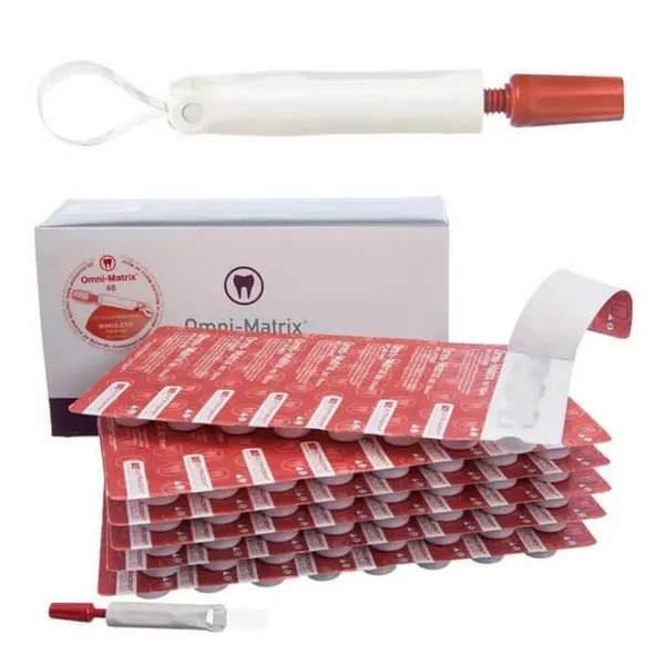 Omni-Matrix غير مجنحة Mylar 6.5 mm 0.0025" (.064 mm) حمراء، PK/48