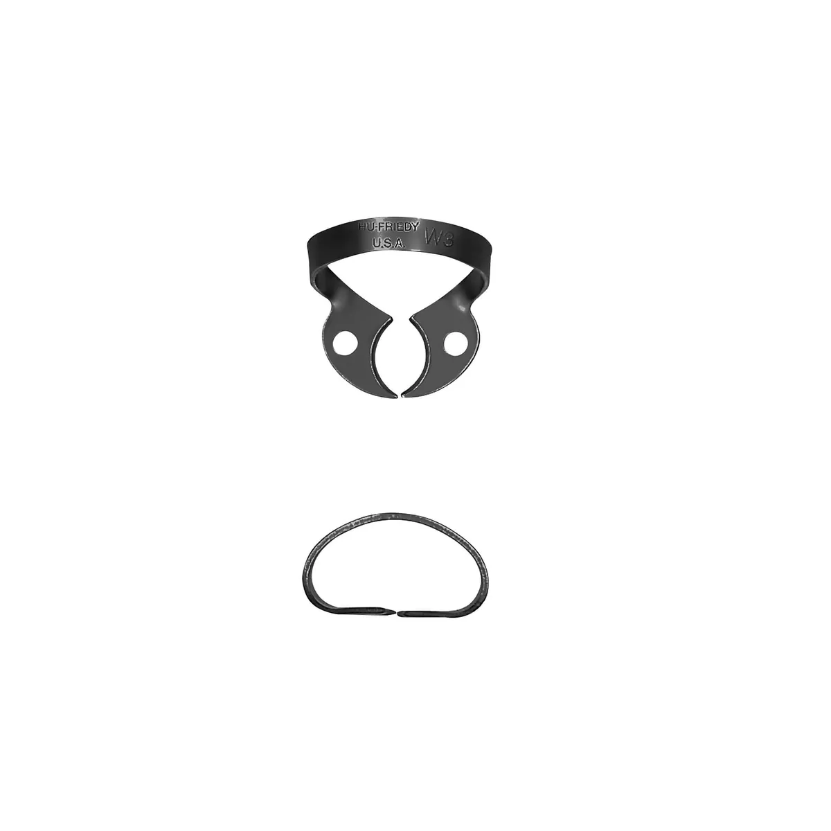 مشبك حاجز مطاطي #W3، أضراس سفلية، BlackLine