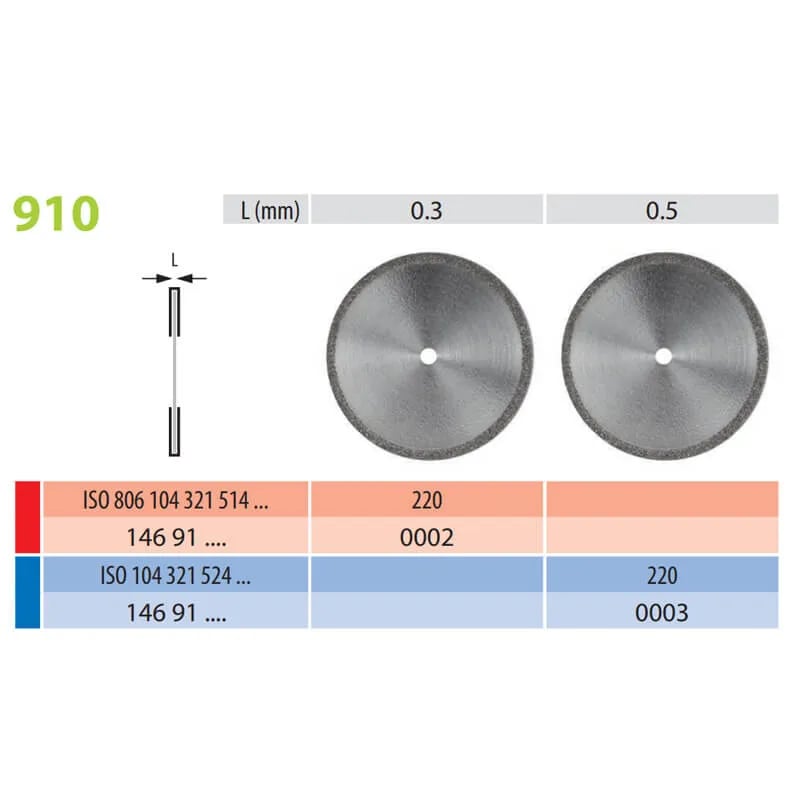 Trimming & Flexible Diamond Disc 910-220, Fine