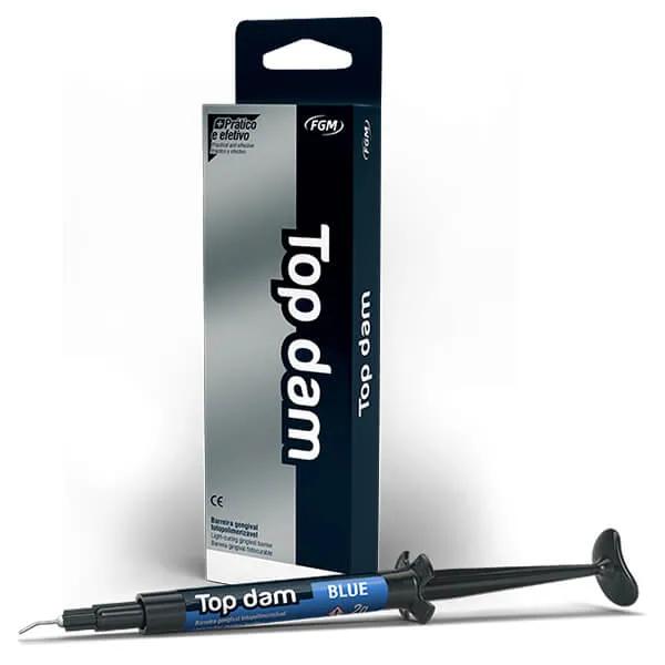 Top Dam Blue، محقن حاجز لثوي