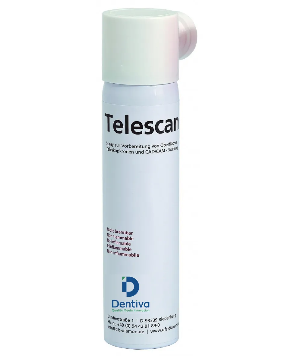 رذاذ Telescan CAD/CAM Scan، أبيض، 200 مل، طلاء مضاد للانعكاس