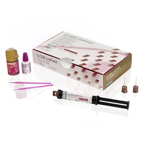 GC G-CEM LinkForce, Dual-Cure Adhesive Resin Cement, A2, Starter Kit