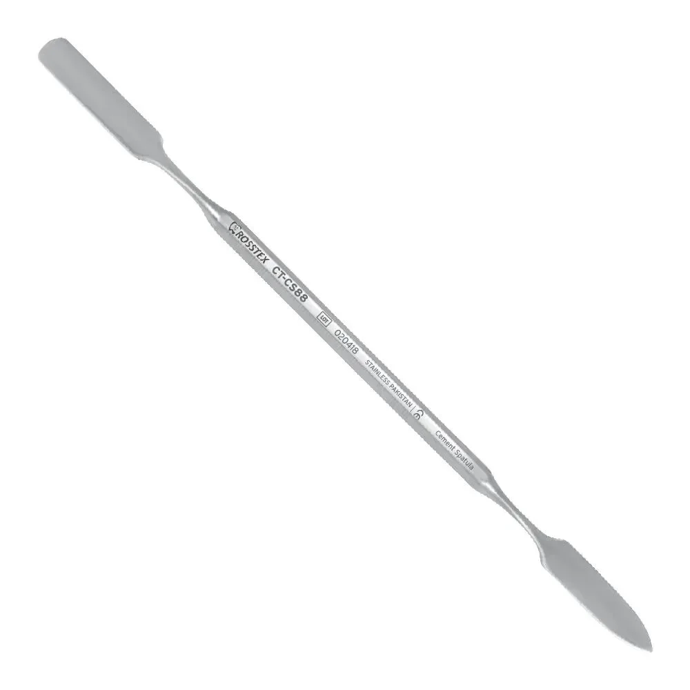 Dental Cement Spatula, 16.5 cm, 8.0mm–8.0mm, Solid Handle No. 3
